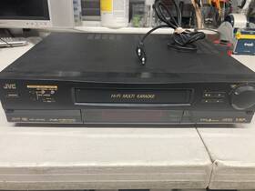 Jvc Hr-j97ms Vhs Karoke Player With Remote And Manual - For Parts Untested