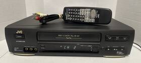 Jvc Hr-vp644u Hifi Vcr Player Vhs Cassette Bundle With Remote Av Cables Tested