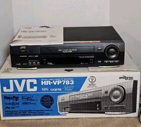 Jvc Hr-vp783u Vcr Pro-cision 19u Head Vhs- With Remote And Manual