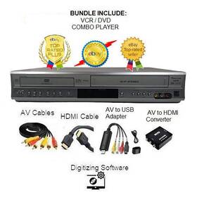 Jvc Hr-xvc12 Dvd Vcr Transfer/convert Vhs To Digital File/dvd Av Usb Adapter Hdmi