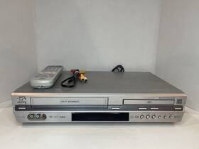Jvc Hr-xvc29su Dvd Vcr Player Recorder Dual Combo Vhs Tested Silver With Remote