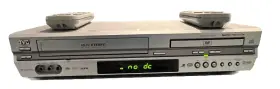 Hr-xvc29uj Jvc Dvd Vcr Player Recorder Dual Combo Vhs Tested Silver- 2 Remotes Hr-xvc29uj Jvc Dvd Vcr Player Recorder Dual Combo Vhs Tested Silver- 2 Remotes