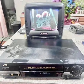 Hr-j464 Jvc J464em Em Vcr Vhs 4 Head Multi System With Av Cables Tested Works No Remote