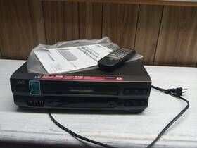 Jvc J64ou Video Cassette Recorder Hr- Vhs Player With Remote And Booklet