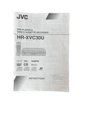 Jvc Lpt0838-001c Hr-xuc30u Users Manual Instruction Guide Only
