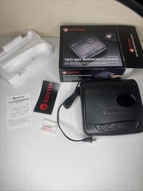 Kinyo Uv-230c Two Way Vhs Rewinder / Cleaner Tv-55 Video Tape New