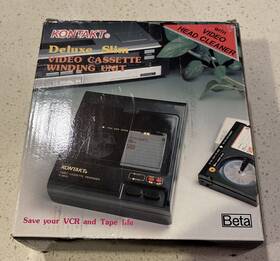 Kontakt K-909 Rare K-909ii Vtg Beta Video Cassette Forward And Rewind Unit/ In Box Read