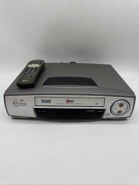 Lg Lg-b249m Vintage Cinemaster Vcr Vhs Tape Player Easy View With Remote Tested