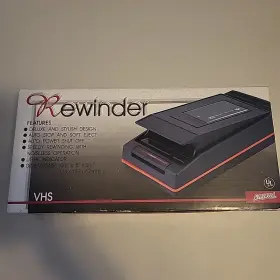 Longwood 014615484919 Vhs Rewinder Slim Video Light Indicator Auto Stop New In Box