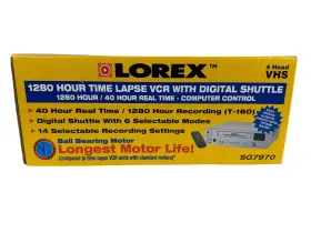 Sg7970 Lorex Vintage Vhs Player New Old Stock Unopened 1280 Hour Time Lapse