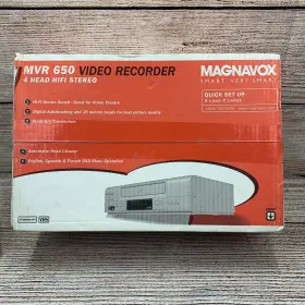 Magnavox 037849933312 Mvr 650 Video Recorder 4 Head Hi Fi Stereo Vhs Player Never Opened Magnavox 037849933312 Mvr 650 Video Recorder 4 Head Hi Fi Stereo Vhs Player Never Opened