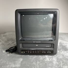 Magnavox Cct090at02 9 Inch Crt Tv/vcr Combo Ac/dc Portable Vhs Player Retro Gaming Tested