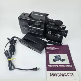 Cvj340av01 Magnavox Vhs Video Movie Maker With Ac Adapter And Manual Turns On Cvj340av01 Magnavox Vhs Video Movie Maker With Ac Adapter And Manual Turns On