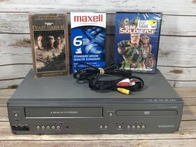 Magnavox Dv225m9 Dvd Vcr Combo Player Recorder Tested Works Movies Tape Cables