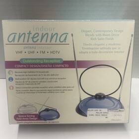 Magnavox Scp010 Phillips Indoor Antenna Vhf Uhf Fm Hdtv Coax Connect New