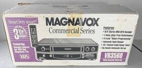 Magnavox Vr3560 Vcr With Remote Manual And Box Parts Only
