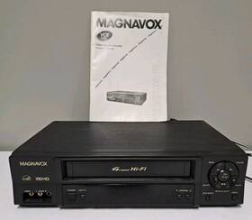Magnavox Vr602bmg21 Philips Video Cassette Recorder Vcr With Manual Tested