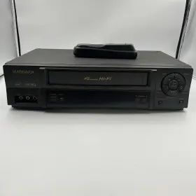 Vr602bmg23 Magnavox Vintage Vcr 4-head Hi-fi Vhs Tape Player Recorder For Parts