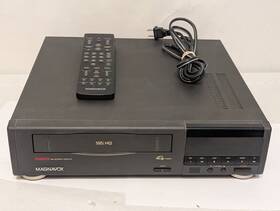 Magnavox Vr9045at02 Vcr Tested Working W Remote See Video 4 Head Smooth Clean