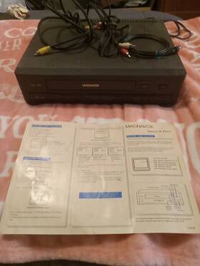 Magnavox Vr9160 Philips Hi-fi 4-head Video Cassette Recorder Tested With Cords