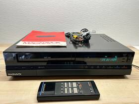 Magnavox Vr9522at01 Vtg 1986 Magnovox Video Cassette Recorder With Remote Tested Japan