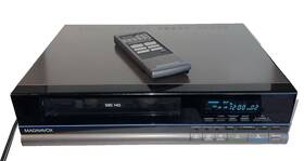 Magnavox Vr9614at01 Vintage Vcr Blue Line Model With Remote Tested And Working