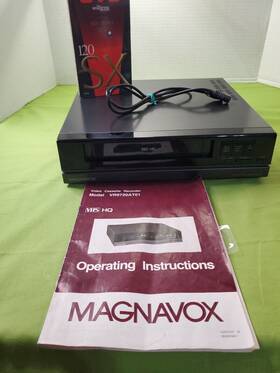 Magnavox Vr9720 At01 Vcr Vhs Player Recorder Hq Tested Works On Sceen Disp