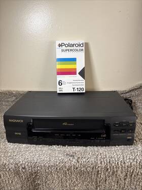 Magnavox Vra400bmg24-head Philips Vcr Model Vhs Player Tested