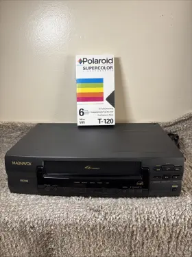 Vra400bmg24-head Magnavox Philips Vcr Model Vhs Player Tested