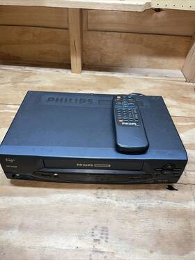 Magnavox Vra431at23 Philips Vcr Vhs Video Cassette Recorder With Remote Tested