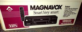 Magnavox Vrs930 Video Cassette Recorder Box Vcr Vhs Player Excellent Condition