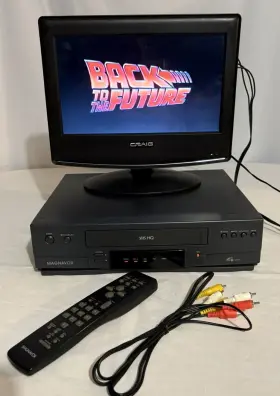 Vrs930at01 Magnavox Vcr Video Player Recorder With Remote Model