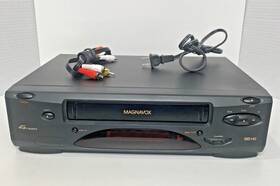 Magnavox Vru240 At01 Vcr Vhs Player Recorder 4 Head With Av Cables No Remote