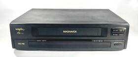 Magnavox Vru344at21 Vintage Vcr Plus Black Video Cassette Recorder Tested
