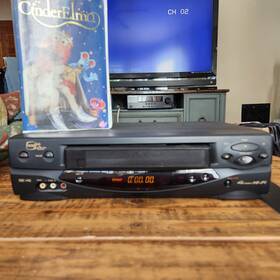 Magnavox Vrx463 Phillips With Remote And Wire 4 Head Hifi Vcr Plus Cable Box At01