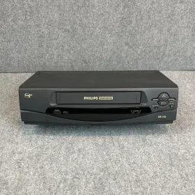 Vrz222at22 Magnavox Philips Vcr Player Vhs Plus Tested No Remote