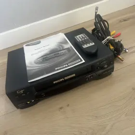 Vrz360at Magnavox Philips Vhs Vcr Plus 4 Head With Remote Manual Tested Very Clean