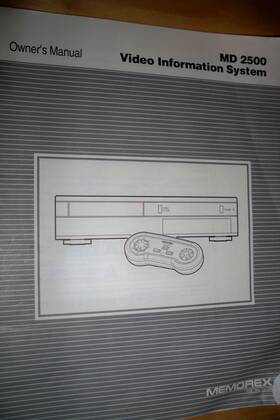 Memorex Md2500 Vis Md 2500 Owners Manual - Free Shipping