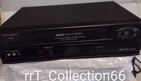 Memorex Mvr4040f Mvr4040-f Head Hifi Vhs Video Cassette Recorder Vcr For Parts Or Repair