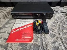 Hs-328ur Mitsubishi Video Cassette Recorder With Remote And Manual