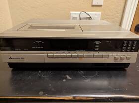 Mitsubishi Hs-32our Topload Vhs Player Vcr 1982 With Remote And Manual