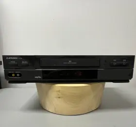 Hs-u38 Mitsubishi Vintage Vcr Vhs Video Player Cassette Recorder Tested Works