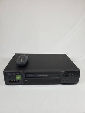 Mitsubishi Hs-u430 4-head Hi-fi Vcr Vhs Player With Remote Tested Ships Free