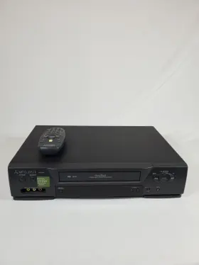 Hs-u430 Mitsubishi 4-head Hi-fi Vcr Vhs Player With Remote Tested Ships Free