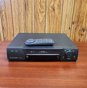 Mitsubishi Hs-u580 Perfectape Vcr Video Recorder 4-head Hi-fi Vhs With Oem Remote