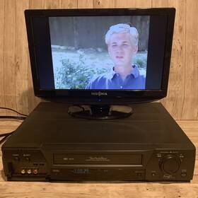Mitsubishi Hs-u681 Hi-fi Vhs Twin Perfectape Vcr Plus No Remote Tested Working