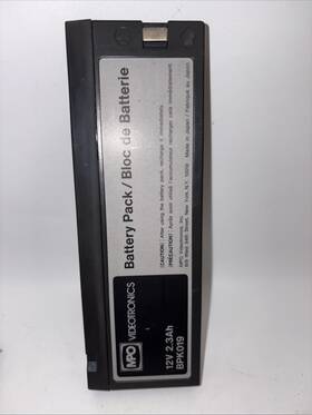 Mpo Videotronics Bpk019 Battery Pack For Portable Vcr 12v 2.3ah Untested Parts