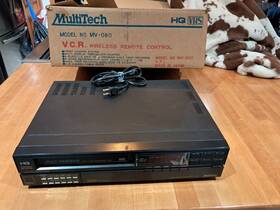 Multitech H41622085 Nos Vintage Mv-080 Vcr Video Cassette Recorder With Box