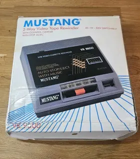 Vr9600 Mustang Vhs Video Cassette Tape Rewinder Vcr Auto Stop Eject Fast Cleaner Vr9600 Mustang Vhs Video Cassette Tape Rewinder Vcr Auto Stop Eject Fast Cleaner