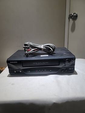 Orion Vr0212a Vcr 4 Head Hq Vhs Player And Recorder Tested No Remote With Av Cable
